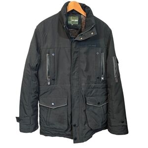 UK Jeep Men’s Insulated Utility Jacket Coat Faux Fur Lined Black Size XXXL